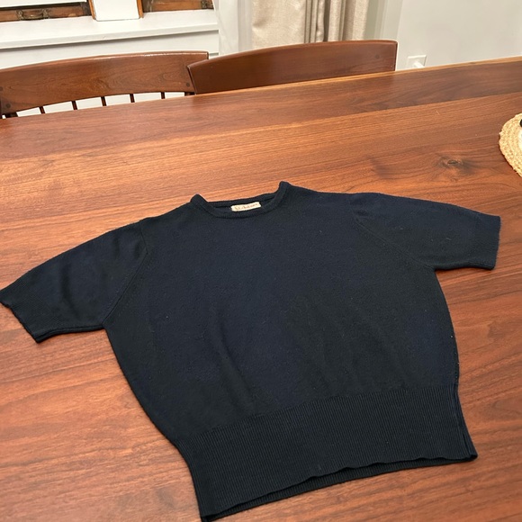 Vintage 1940’s Navy Short Sleeved Sweater size small - Picture 4 of 4